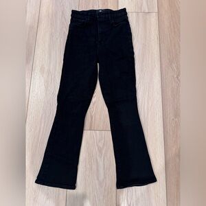 7 For All Mankind Ultra High Rise Black Denim